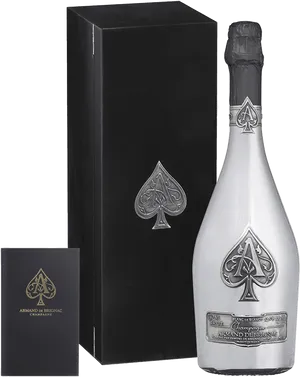 Armandde Brignac Champagnewith Box PNG image