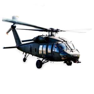 Armed Black Hawk Helicopter Png 06252024 PNG image