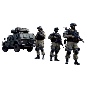 Armed Swat Convoy Png 77 PNG image