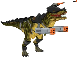 Armed Tyrannosaurus Rex3 D Model PNG image