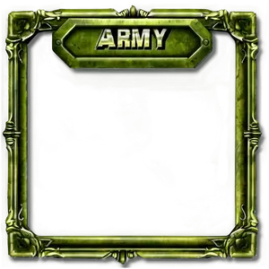 Army Green Frame PNG 06262024
