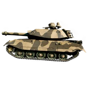 Army Tank Side View PNG 05232024