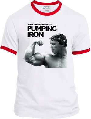 Arnold Schwarzenegger Pumping Iron T Shirt PNG image