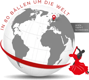 Aroundthe World Ball Event Graphic PNG image