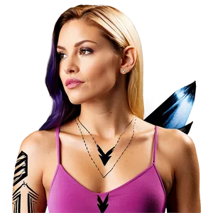 Arrow Neck Tattoo Snapshots PNG 06122024 PNG