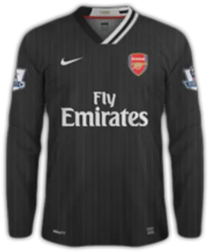 Arsenal Fly Emirates Nike Jersey PNG image