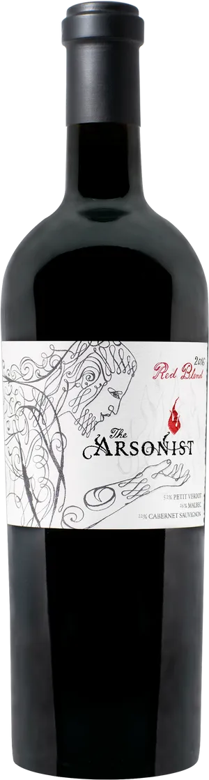 Arsonist Red Blend Wine Bottle2014 PNG image