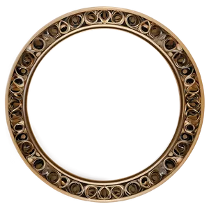 Art Deco Circle Frame PNG Aah PNG
