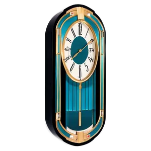 Art Deco Clock PNG Gos