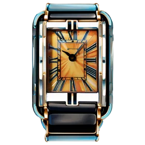 Art Deco Clock PNG Pfy69