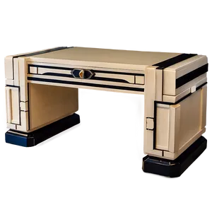 Art Deco Computer Desk PNG Irh PNG