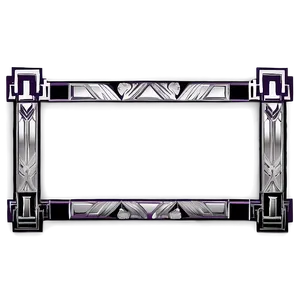 Art Deco Decorative Frame PNG 06292024 PNG