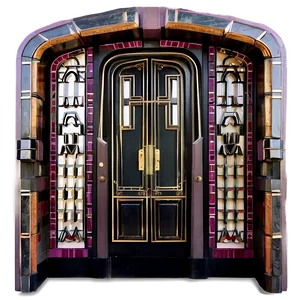 Art Deco Door Png 05042024 PNG image