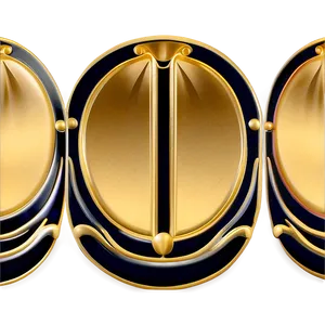 Art Deco Gold Accents PNG 06262024 PNG