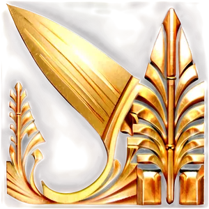 Art Deco Gold Accents PNG Uti PNG