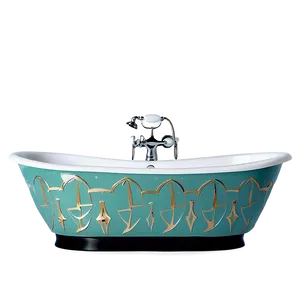 Art Deco Inspired Bathtub PNG 06282024 PNG