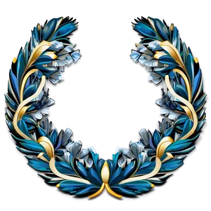 Art Deco Inspired Wreath PNG 92