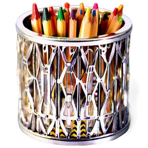 Art Deco Pencil Holder PNG 89