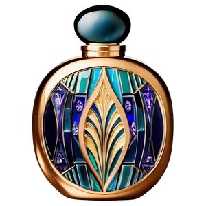 Art Deco Perfume Bottle PNG 06212024