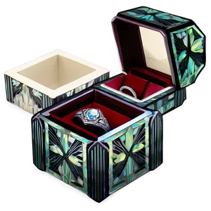 Art Deco Ring Box PNG Lba PNG