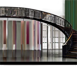 Art Deco Staircase PNG Jyg