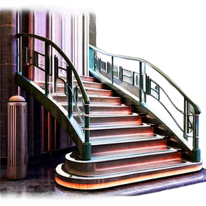 Art Deco Staircase PNG Ptq84 PNG
