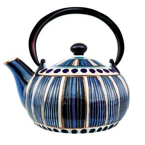 Art Deco Teapot Png 06132024 PNG image