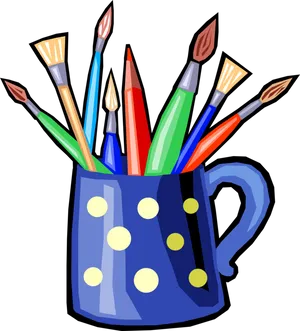 Art Suppliesin Polka Dot Cup