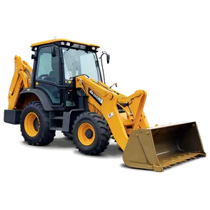 Articulated Backhoe Loader PNG Oop81 PNG