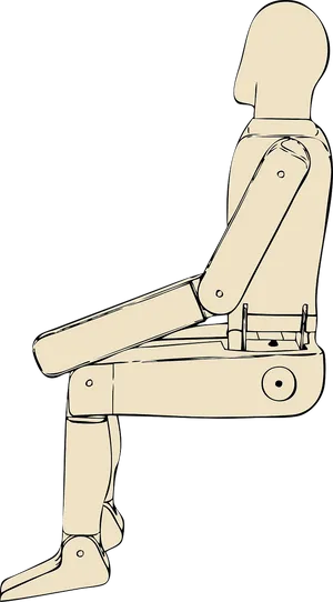 Articulated Mannequin Seated Pose