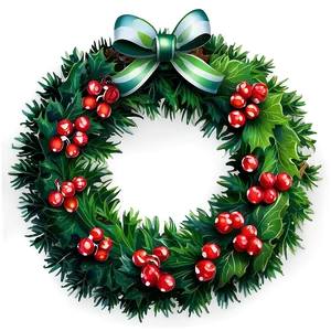Artificial Christmas Wreath Png 05232024 PNG image