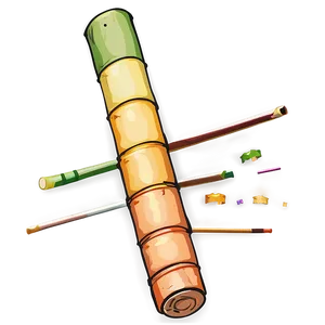 Artificially Colored Sugarcane PNG 06262024