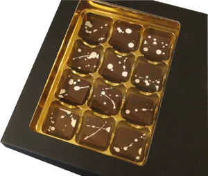 Artisan Chocolate Collection Gold Tray