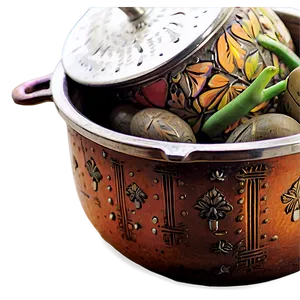 Artisan Crafted Cooking Pot PNG Bjw