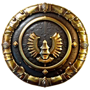Artisan Gold Shield PNG Jcq