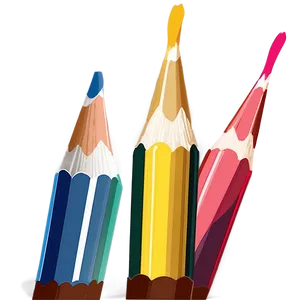 Artist Colored Pencils Png Mmq67 PNG image