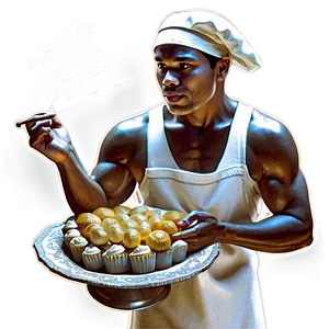 Artistic Baker Drawing PNG 06292024