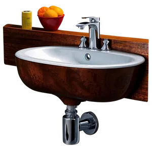 Artistic Bathroom Sink PNG Qcl
