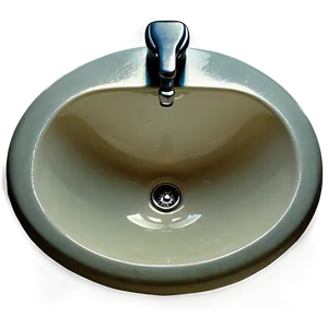 Artistic Bathroom Sink PNG Tag