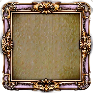 Artistic Certificate Frame PNG 06262024