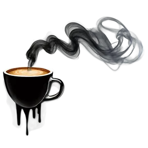 Artistic Coffee Smoke Concept Png Fmk PNG image