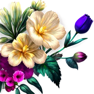 Artistic Flower Composition PNG 8 PNG