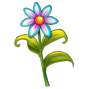 Artistic Flower Sketch Png Slq2 PNG image