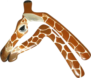 Artistic Giraffe Head Painting
