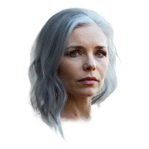 Artistic Grey Hair PNG Cbt73 PNG