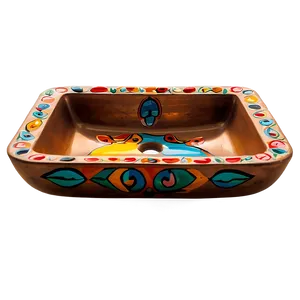 Artistic Hand Painted Sink Png 05242024 PNG image