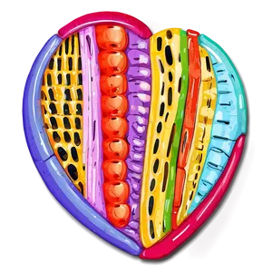 Artistic Heart Sketch PNG 06202024