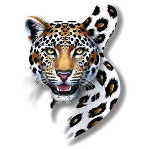 Artistic Leopard Pattern PNG 87