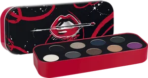 Artistic Makeup Palettewith Bold Design PNG