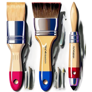 Artistic Paintbrush Set PNG 53